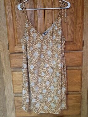 Old Navy Camisole Swing Mini Dress With Tie Shoulders And Pockets, Size L